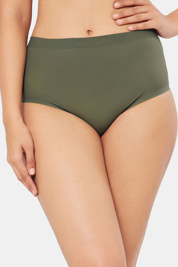 Buy Amante High Rise Full Coverage Hipster Panty - Slate Green